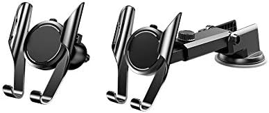 Cell Phone Holder for Car，Universal Dashboard Cell Phone Holder Windshield 360 Degree Rotation Perfect Compatible for iPhone X 8 7 7s 6s Plus 6s 5s 5c Samsung Galaxy S8 Edge S7 S6 Note 5