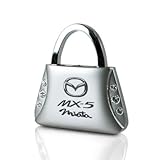 Mazda Miata MX-5 Clear Crystals Purse Shape Key Chain