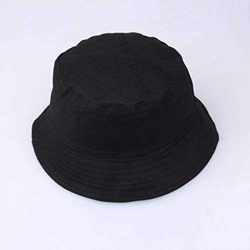 XGao Bucket Hats for Women, Bucket Hats for Men, Bucket Hat, Unisex Fisherman Hat Summer Outdoor Smile Face Printing Wearing Visor Folding Fishing Bucket Caps Foldable Outdoors Sun Cap (Navy) - Thumbnail 2