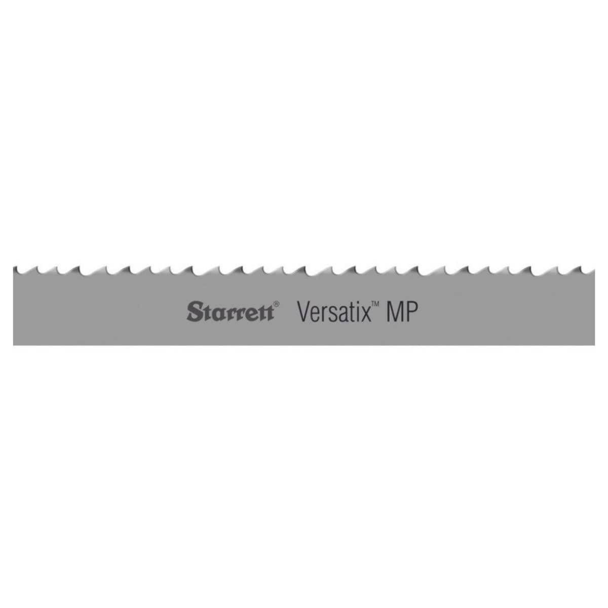 Starrett Versatix MP Band Saw Blade, Bimetal, Versatix Tooth, Raker Set, Positive Rake, 144″ Length, 1″ Width, 0.035″ Thick, 5-8 TPI