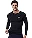 EXIO Mens Compression Baselayer Top Cool Dry Long & Short Sleeve Workout Shirt