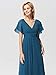 Ever-Pretty Women's Chiffon Bridesmaid Dress Prom Dresses Wedding Guest Dresses Teal US12