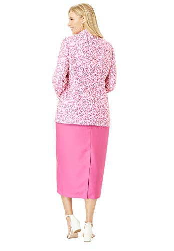 Jessica London Women's Plus Size Single-Breasted Skirt Suit - 16, Ivory
