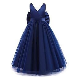 Nileafes Flower Girls Maxi Dress Bridesmaid Wedding