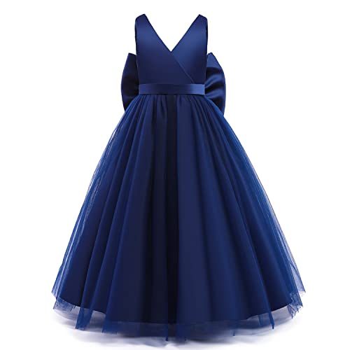 Nileafes Flower Girls Maxi Dress Bridesmaid Wedding