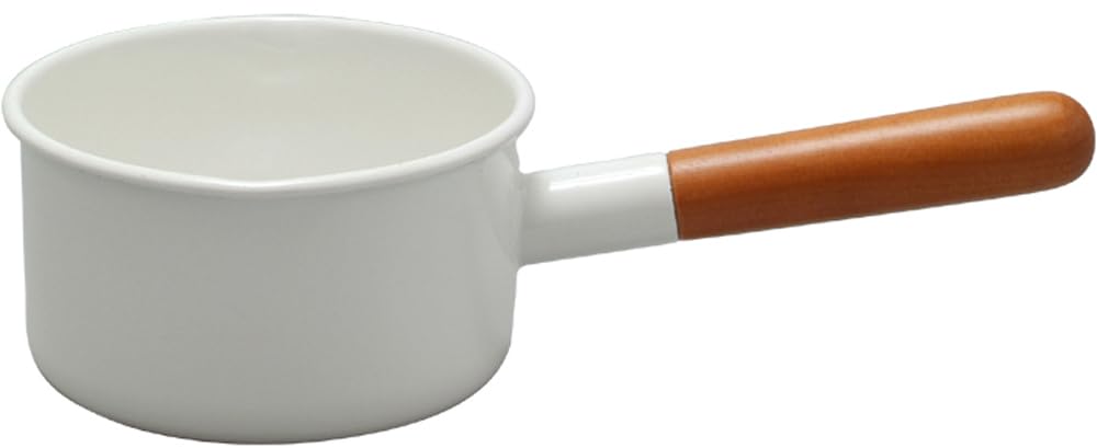 Noda Horo Made in Japan Pochika Milk Pan 12cm Enamelware