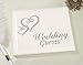 Victoria Lynn Guest Book 6x9-White W/Silver Hearts