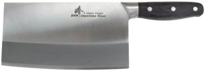ZHEN Japanese 3-Layer Forged VG-10 8-Inch Slicer Chopping Chef Butcher Knife, Large