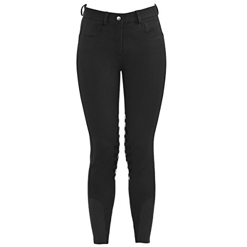 image for HR Farm Horse Riding Women's Knee Patched Silicone Grip Breeches (Blac