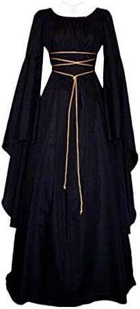 Lowprofile Solid Renaissance Dress Womens Renaissance Costumes Medieval Irish Over Dress Retro Gown Cosplay Party Gown Dress