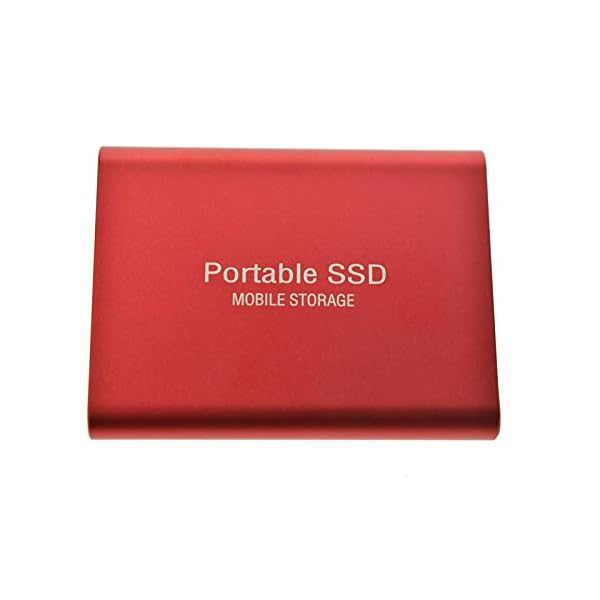 Externe SSD, 1 TB, USB 3.1, Typ C, tragbares Solid-State-Laufwerk-Speicher, tragbare mobile Festplatte, Mini für PC, Mac…