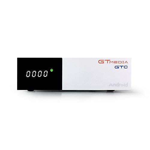 GTMedia GTC Satellite Receiver DVB-S2&T2&C ISDB-T Amlogic S905D Android 6.0 2GB RAM 16GB ROM BT4.0 Supports UHD 4K 30pfs/60fps H.265 MPEG-4