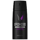 AXE Body Spray for Men, Excite 4 oz (Pack of 3)