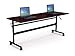 MooreCo Essentials Flipper Training Table 60x24 Mahogany Top Black Base
