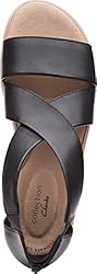 Clarks Women's Jillian Rise Wedge Sandal, Black