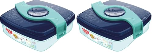 Maped PICNIK - Snack-Box, Snack-Dose, Brot-Box ORIGINS KIDS - blau (Packung mit 2)