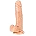 AEKON 7 Inch Secret Sublime Consolador Juguete Sexual para Mujer | 100% Silicona Médica Impermeable (Flesh 0)