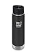Klean Kanteen Wide Vacuum Insulated Water Bottle, Shale Black, 16 oz