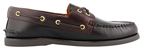 Sperry  Men's Gold A/O 2-Eye Black/Amaretto Loafer