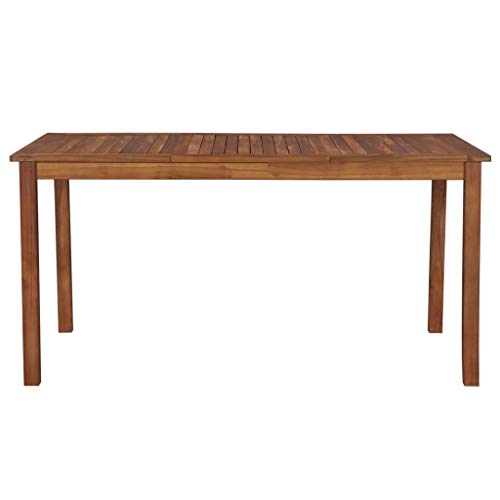 vidaXL Akazienholz Massiv Gartentisch Garten Esstisch Holztisch Terrassentisch – Bild 2