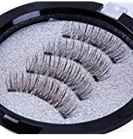 Natural Magnetic Eyelashes Extension, Magnet False Eyelashes Prime Pack, 3D Full Fake Lashes Kit for Women Girls with Applicator or Tweezers, No Glue Brown 3 magnetic