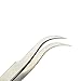 BEYELIAN Eyelash Extension Tweezers, Professional Lashes Tweezers for Make Fans, Curved Tip Stainless Steel ST-15