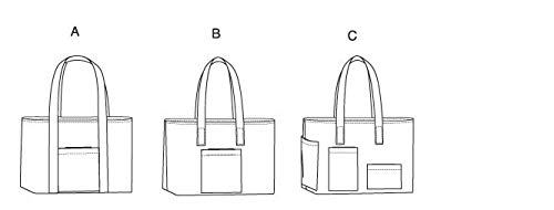 BUTTERICK PATTERNS B5267 Totes, One Size Only