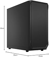 Fractal Design Focus 2 Black Solid Mesh Front ATX Gaming Case with Two 140mm view 13