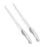 Safely Office Letter Opener Metal Hand Envelope Slitter Knife Tools Craft Knives Fit Open Letters Silver 2 Pack