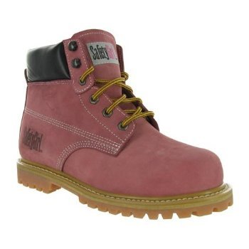 pink womens work boots