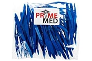 PrimeMed Plastic Blue Forceps/Tapered Tweezers at Bulk Pricing (25 Pack)