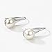 925 Sterling Silver Freshwater Cultured Pearl Dangle Drop Earrings for Women AAA+ Quality 8mm Black Pearl Women's Earrings