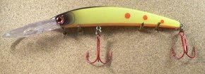 JLVLures JLV lures Diver Casting Trolling Crystal Yellow Salamader : Wobbling Wiggling Wiggle Minnow Saltwater Fishing Freshwater Steady Retrieve Stop-Go Tarpon Snook Redfish Deep Zander Barramundi Cod Speckled Trout Striper Pike Muskie Peacock Largemouth Walleye