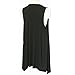 Lusiyu Women's Slim Fit Sleeveless Open Front Cardigan Vest Asymmetric Hem