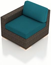 Harmonia Living HL-ARD-CH-LAS-PC Arden Left Arm Section, Spectrum Peacock Cushions