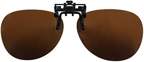 Retro Polarized Clip-on Flip-up Plastic Sunglasses for Driving Fishing Traveling