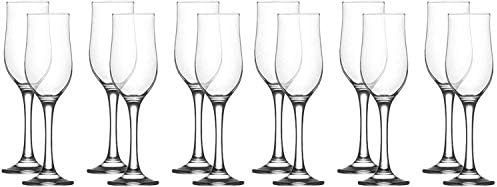 Epure Collection 12 Piece Glass Drinkware Set (Flute (6.5 oz) - 12 pc.)