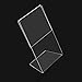 WYNMarts Acrylic 4x6 Sign Holders Picture Frames in Bulk (12 Packs ) Vertical and Horizontal Slanted