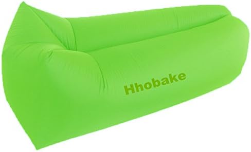 Hhobake Inflatable Lounger,Air Sofa,Air Bag,Lazy Sofa,Indoor Outdoor Sleeping bed,New Design,Easy Inflatable,Portable For Camping,Hiking,Fishing (Apple-green)