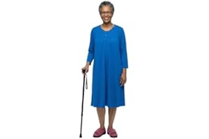 Silverts Women’s Adaptive Clothing Open Back Gown, Assisted Dressing Nightgown for Elderly, Nursing Home & Recovery Wear