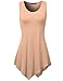 Tunic Tank Top Plus Size Womens Sleeveless Flare Top