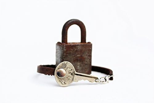 Antique Master Lock LION Bracelet - Tiny Lion Version :) - Handmade - Repurposed - Upcycled - Leather - Milwaukee - Brass Keys - Padlock