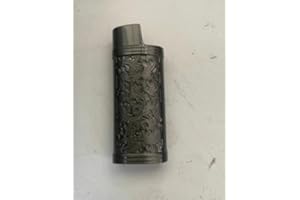 EUBUY Lighter Case, Vintage Metal Lighter Case Cover Holder Sleeve for Mini Lighter J5, Zinc Alloy Retro Floral Stamped Portable Lighter Cover Case