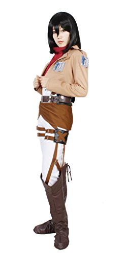 MILICA BOOKS Attack on Titan The Survey Corps Mikasa Ackerman Cosplay Costume-Size XL - Image 3