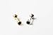Infinitine 16g Body Jewelry Cartilage Ear Studs Cute Cool Earring Helix Barbell for Women Teens Girls Men Black Stone CZ Cubic Zirconia Crystal Round Circle Tragus Upper Ear Earring Piercing (Gold)