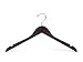Amber Home Vintage Wood Shirt Hangers 10 Pack, Walunt Wooden Coat Hangers with Notches for Dress, Clothes Hangers for Jacket, Bridal (Retro, 10)