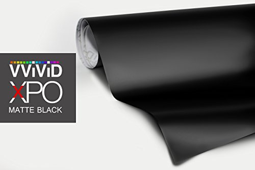 Black Matte Cast Decal Automotive Use Bubble and Air-Free Car Wrap Vinyl Large Roll 3MIL-VViViD8 (50ft x 5ft)