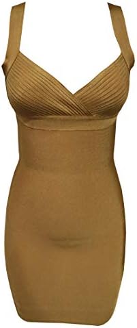 KAOUYOU Women's Sleeveless Bodycon Bandage Dress Sexy Mesh Dress Evening Party