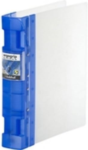 New. Guildhall GLX Ergogrip Binder Polypropylene 8 Prong/4 Ring 55mm A4 Frost Cobalt Blue Ref 4542 [Pack 2]