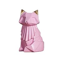 Colias Wing Home Decor Adorable Fox Shape Stylish Design Coin Bank Money Saving Bank Toy Bank Cents Penny Piggy Bank-Pink